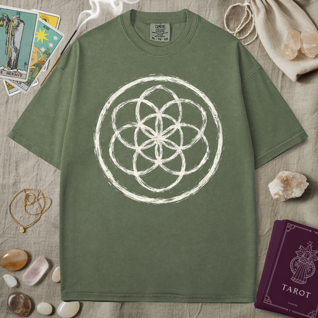 Circle Flower Of Life Tee