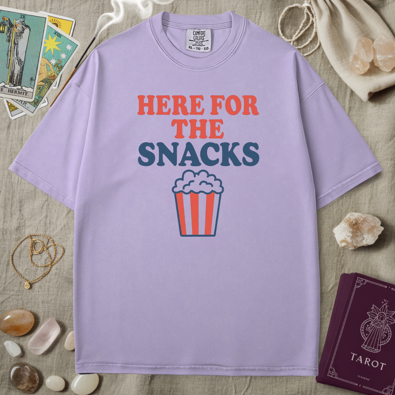 Here For The Snacks Tee