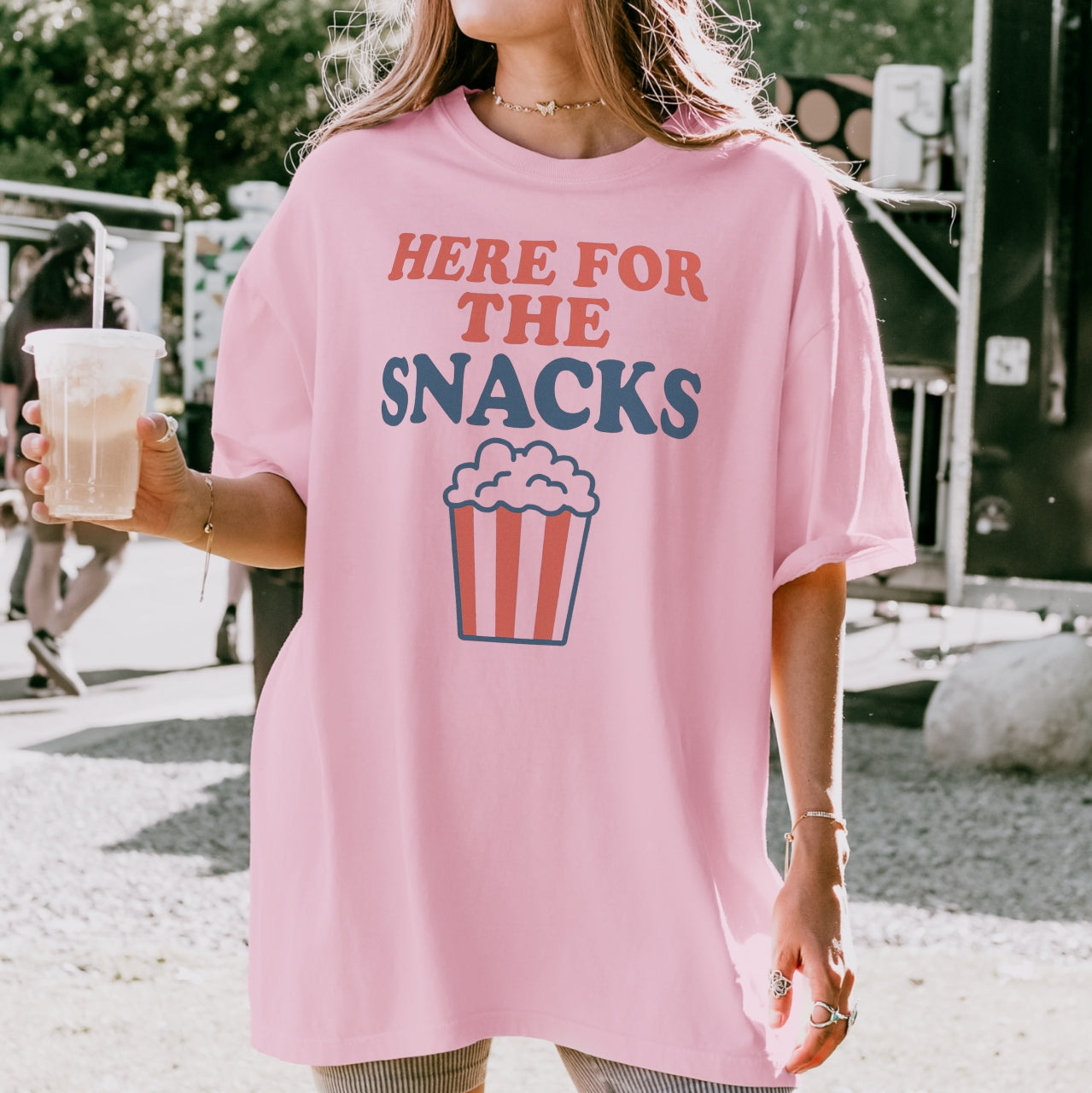 Here For The Snacks Tee