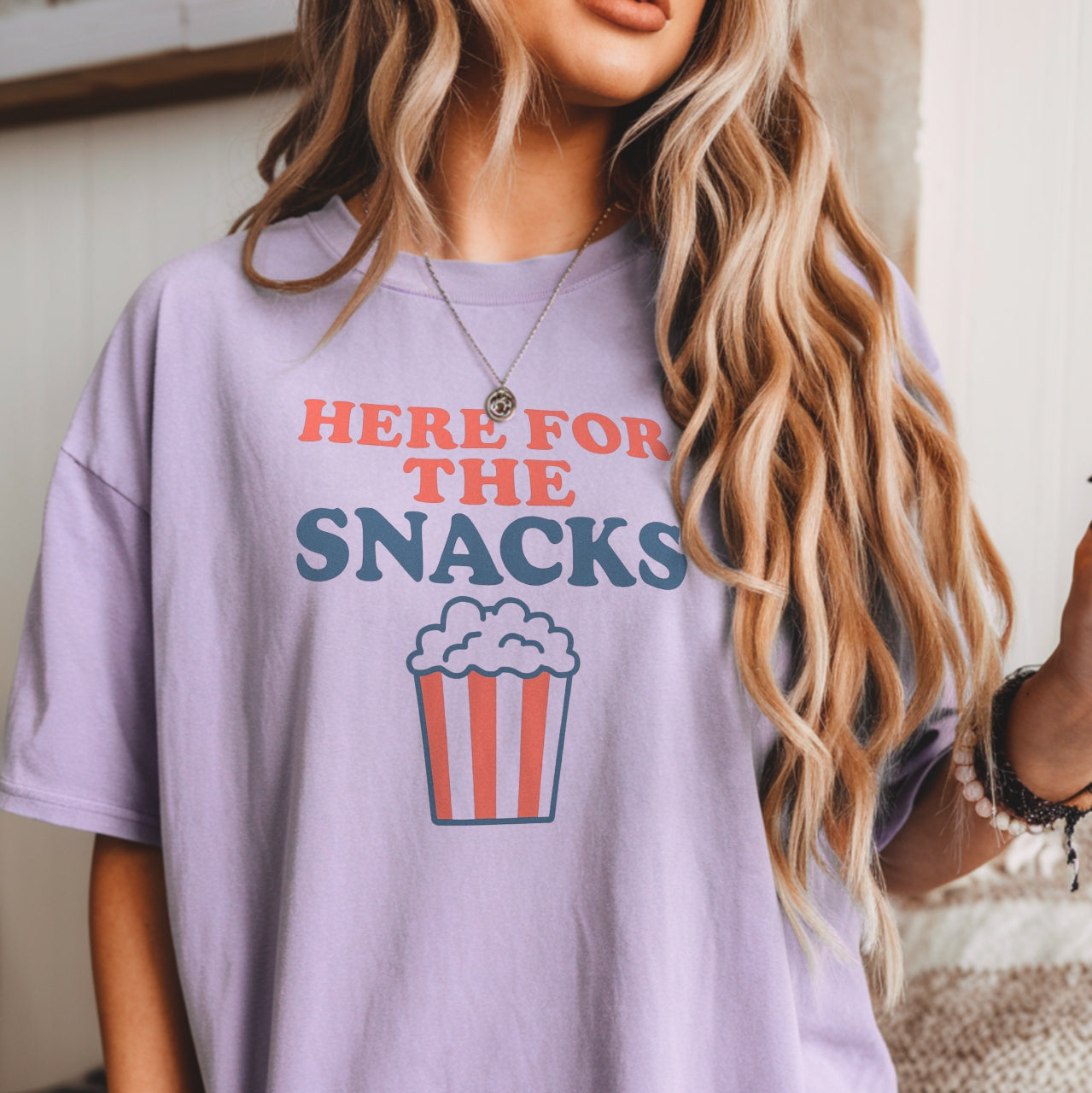 Here For The Snacks Tee