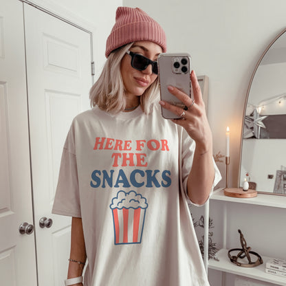 Here For The Snacks Tee